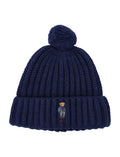 Navy Blue Knitted Beanie Cap 1