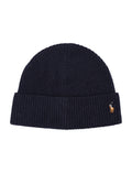 Dark Blue Knitted Beanie Cap 1