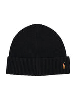 Black Knitted Beanie Cap 1
