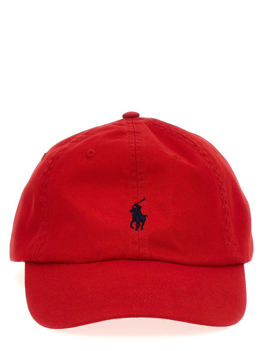 Red Solid Baseball Cap 1