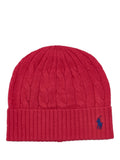 Red Knitted Beanie Cap 1