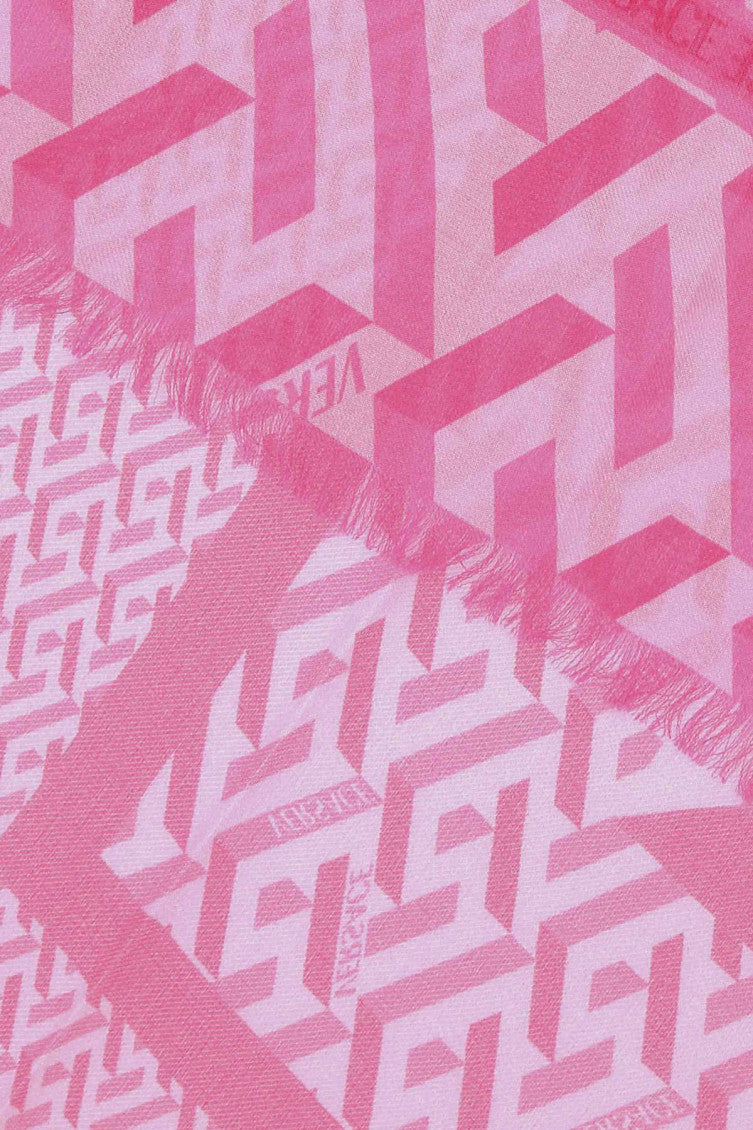 Pink Printed Scarf 2