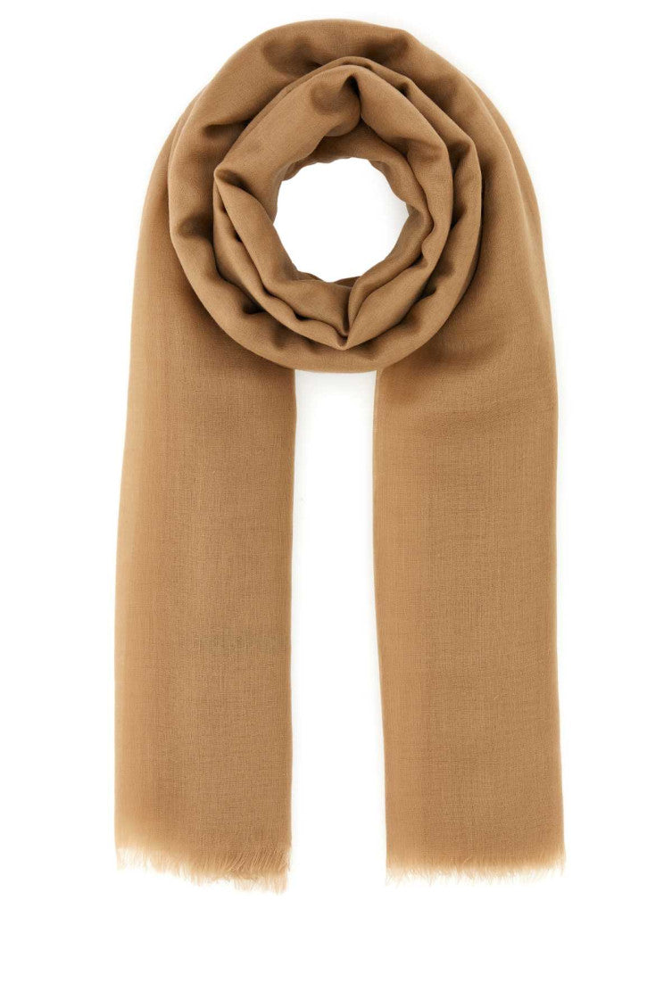 Light Brown Cashmere Scarf 1