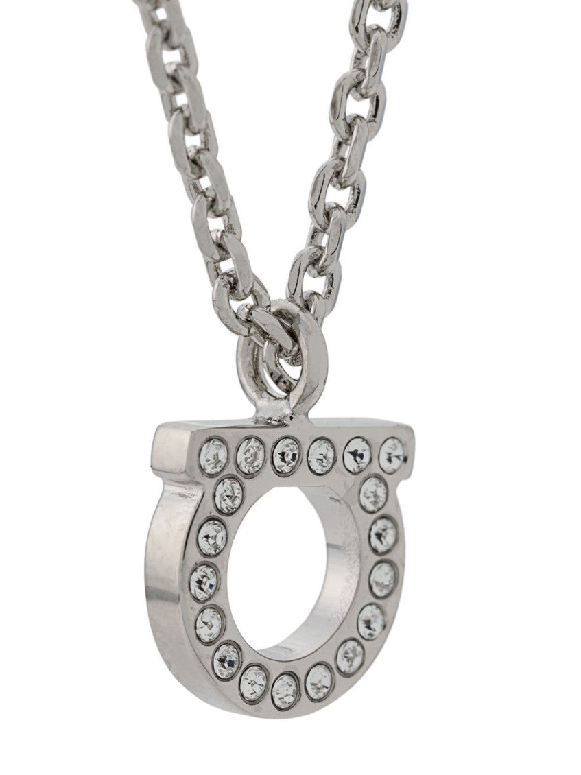Silver Gancini Crystal necklace 5