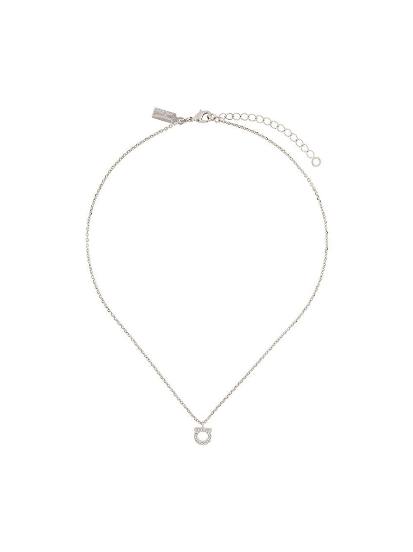 Silver Gancini Crystal necklace 6
