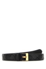 Black leather Watch belt 1