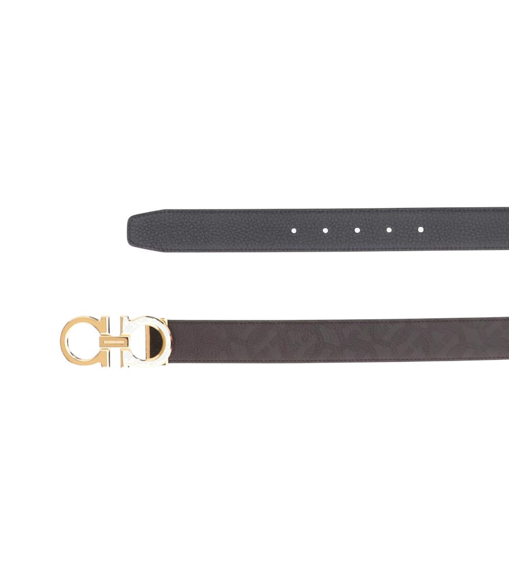 Dark Brown Gancini Buckle Belt 2