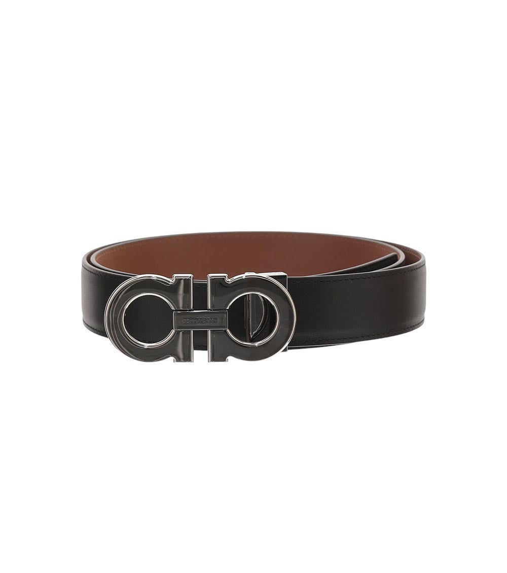 Black Gancini Buckle Belt 1