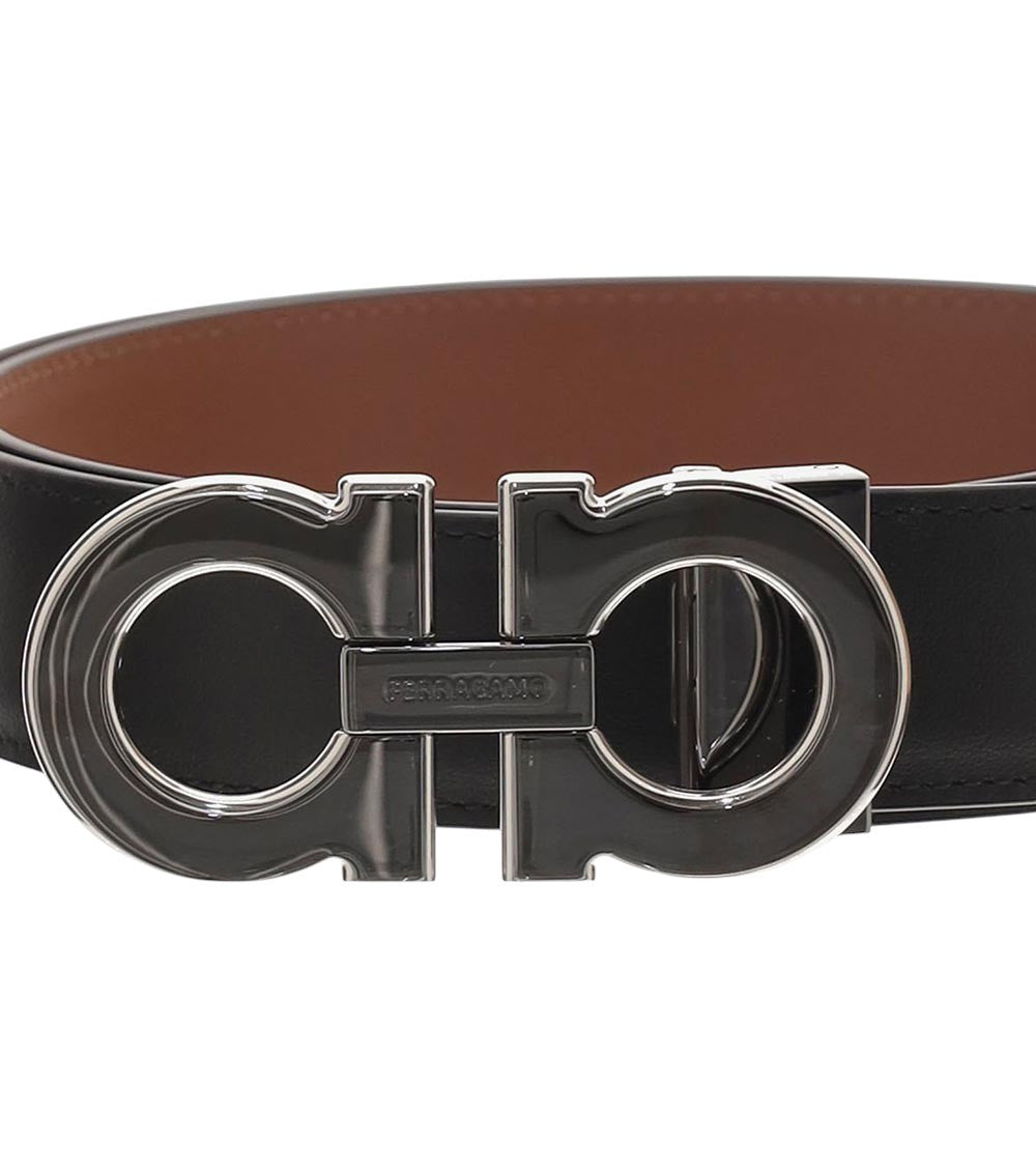Black Gancini Buckle Belt 2