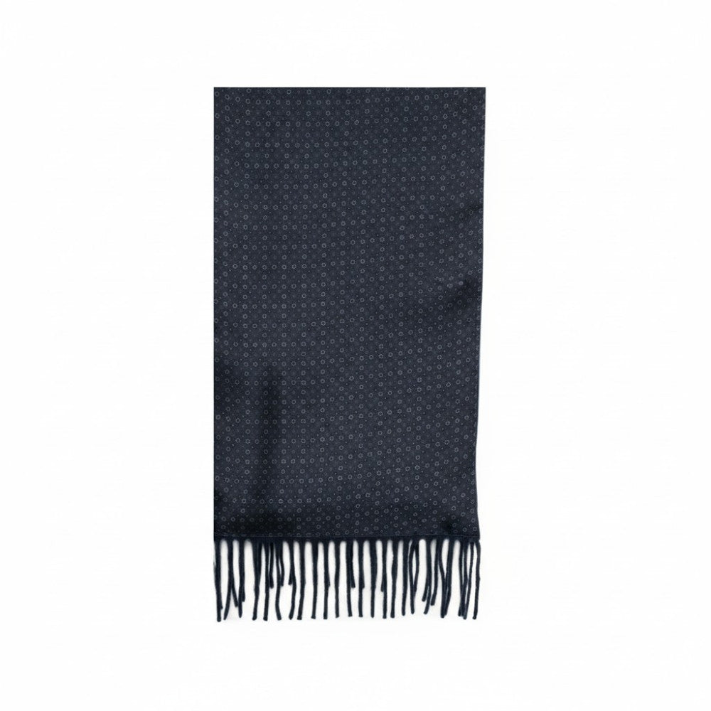 Blue Geometric Pattern Scarf 2