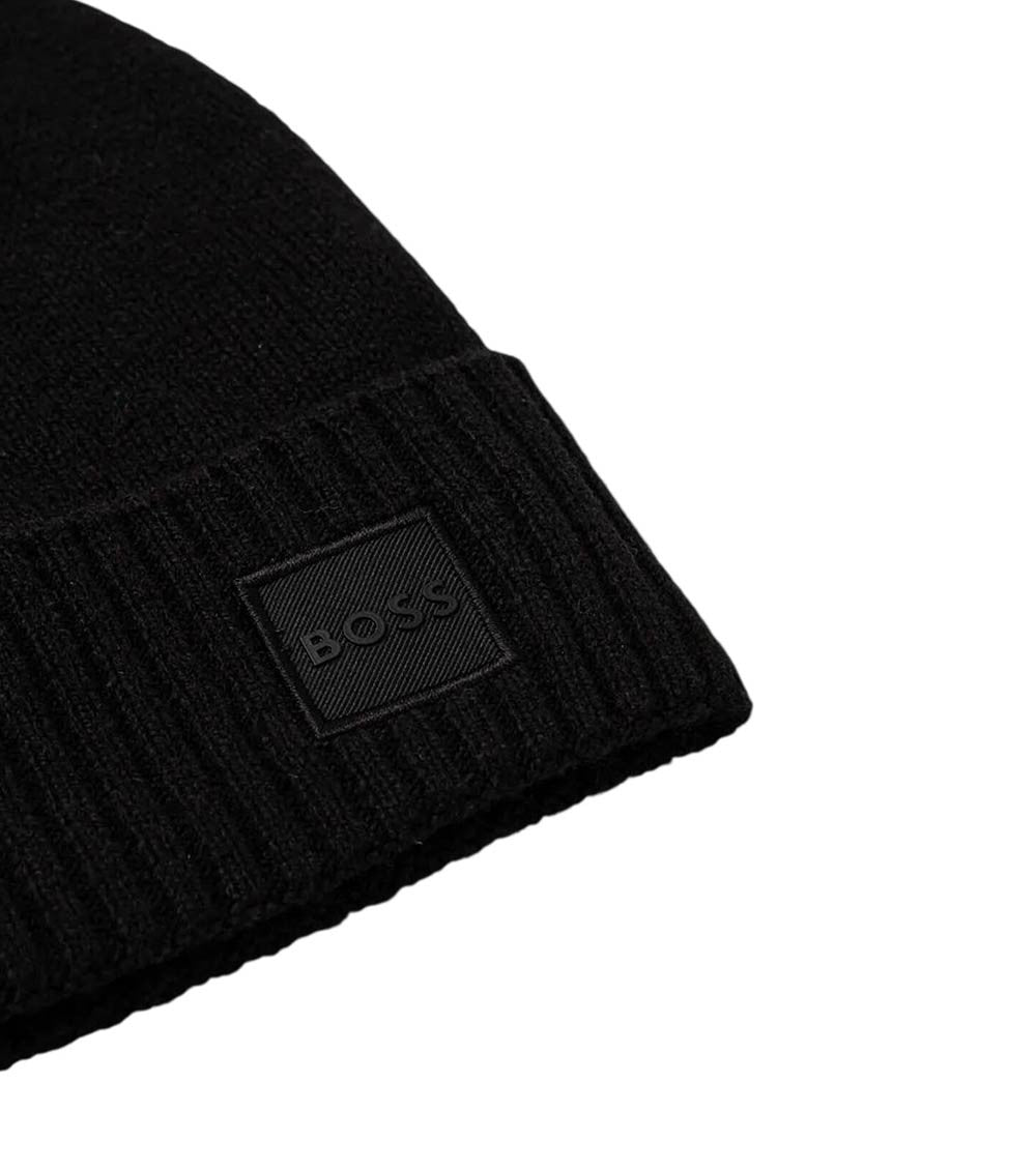 Black Logo Beanie Cap 2