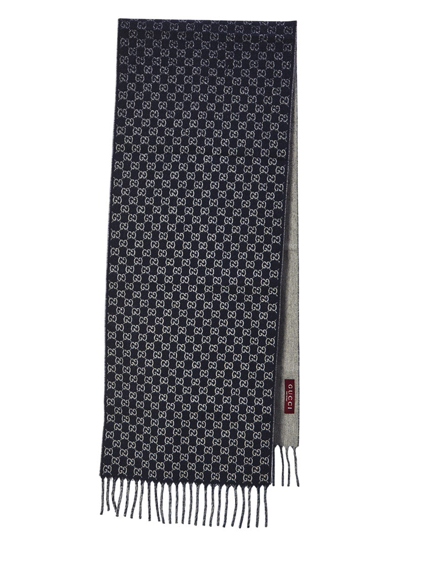 Blue GG Logo Scarf 1