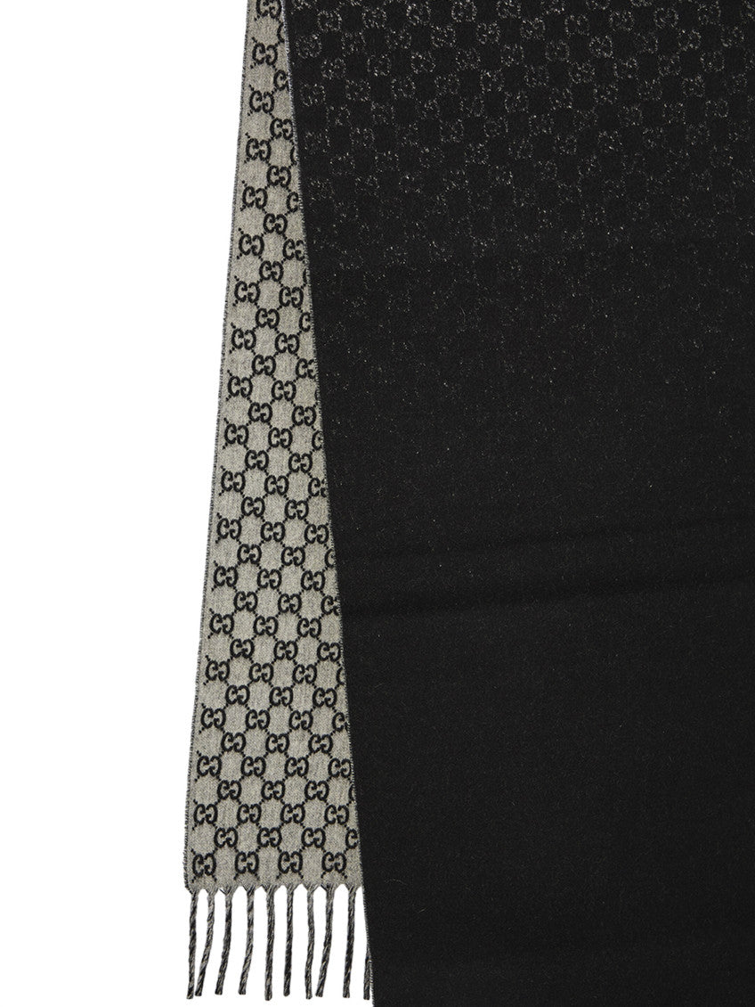 Black GG Logo Scarf 2