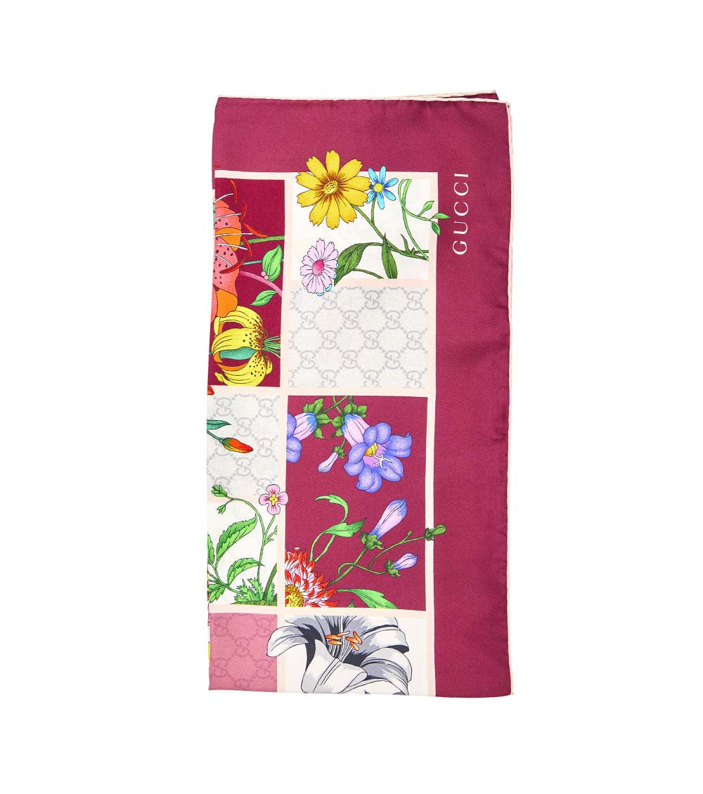 Pink Floral Scarf 1