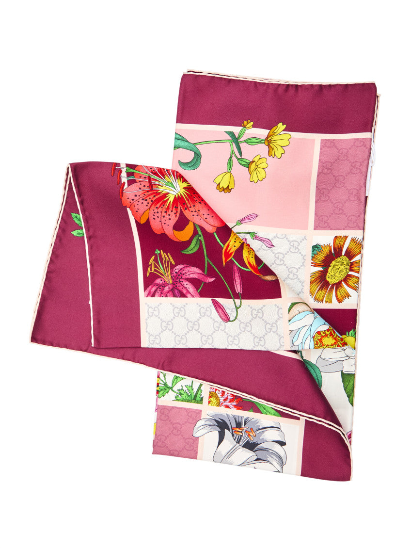 Pink Floral Scarf 2