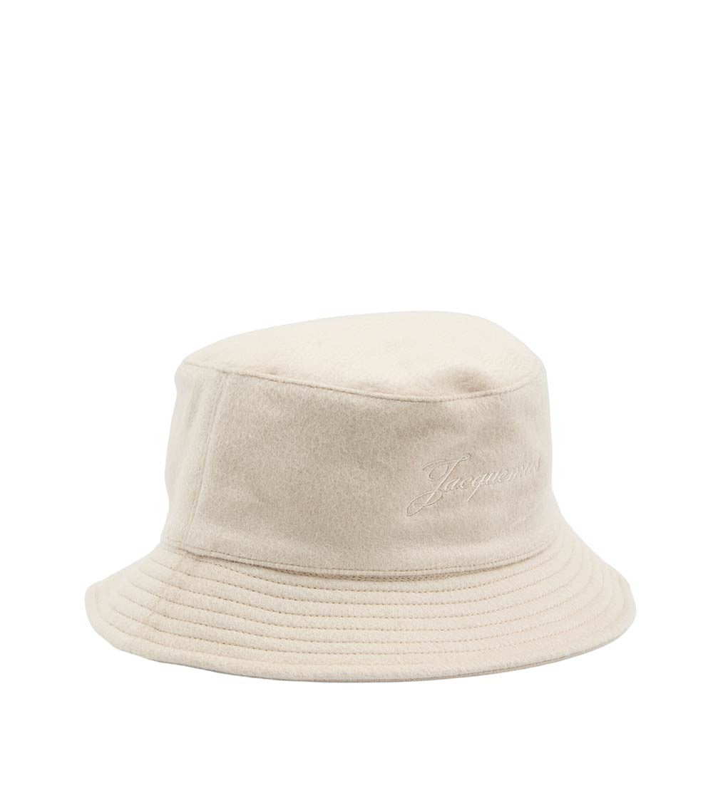 Beige Le Bob Logo Bucket Hat 1