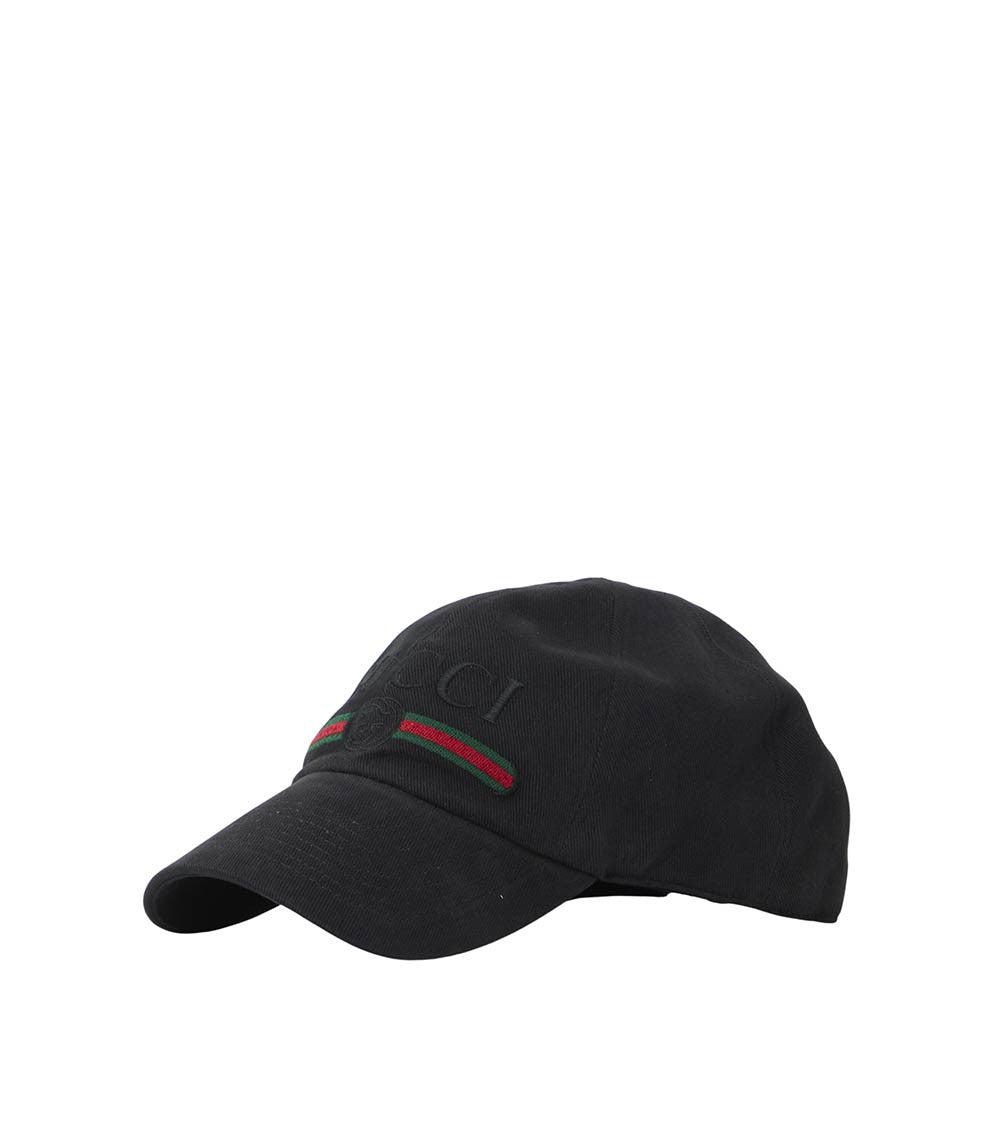 Black Logo Baseball Cap 1