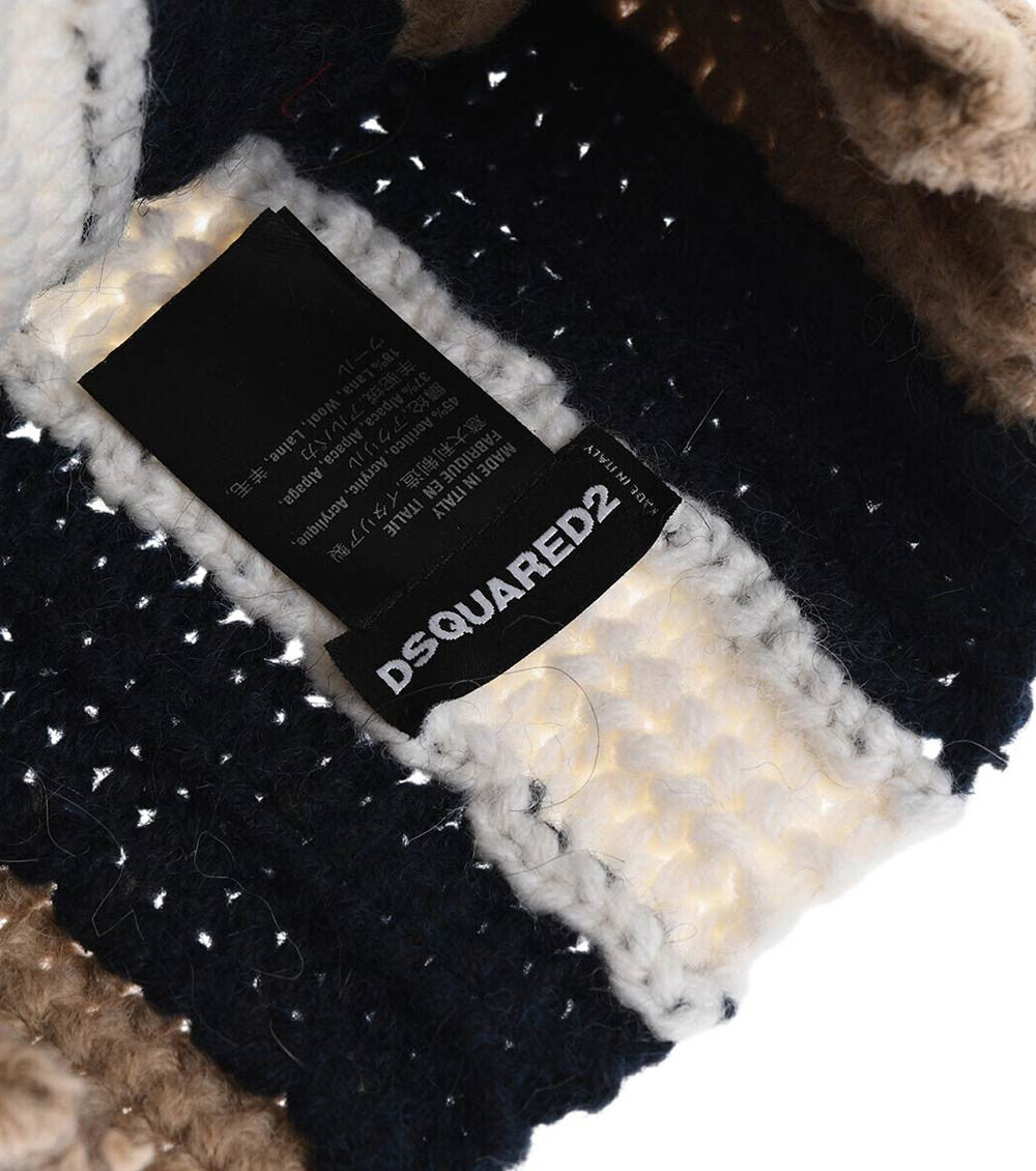 Multicolor Striped Beanie Cap 3