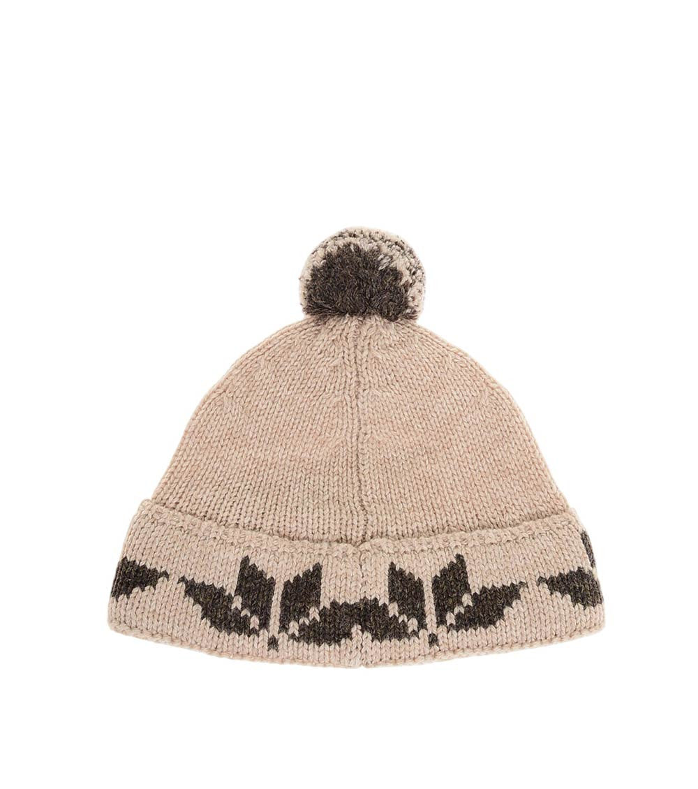 Beige Logo Beanie Cap 2