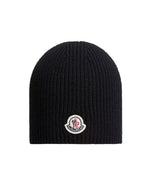 Black Logo Beanie Cap 1