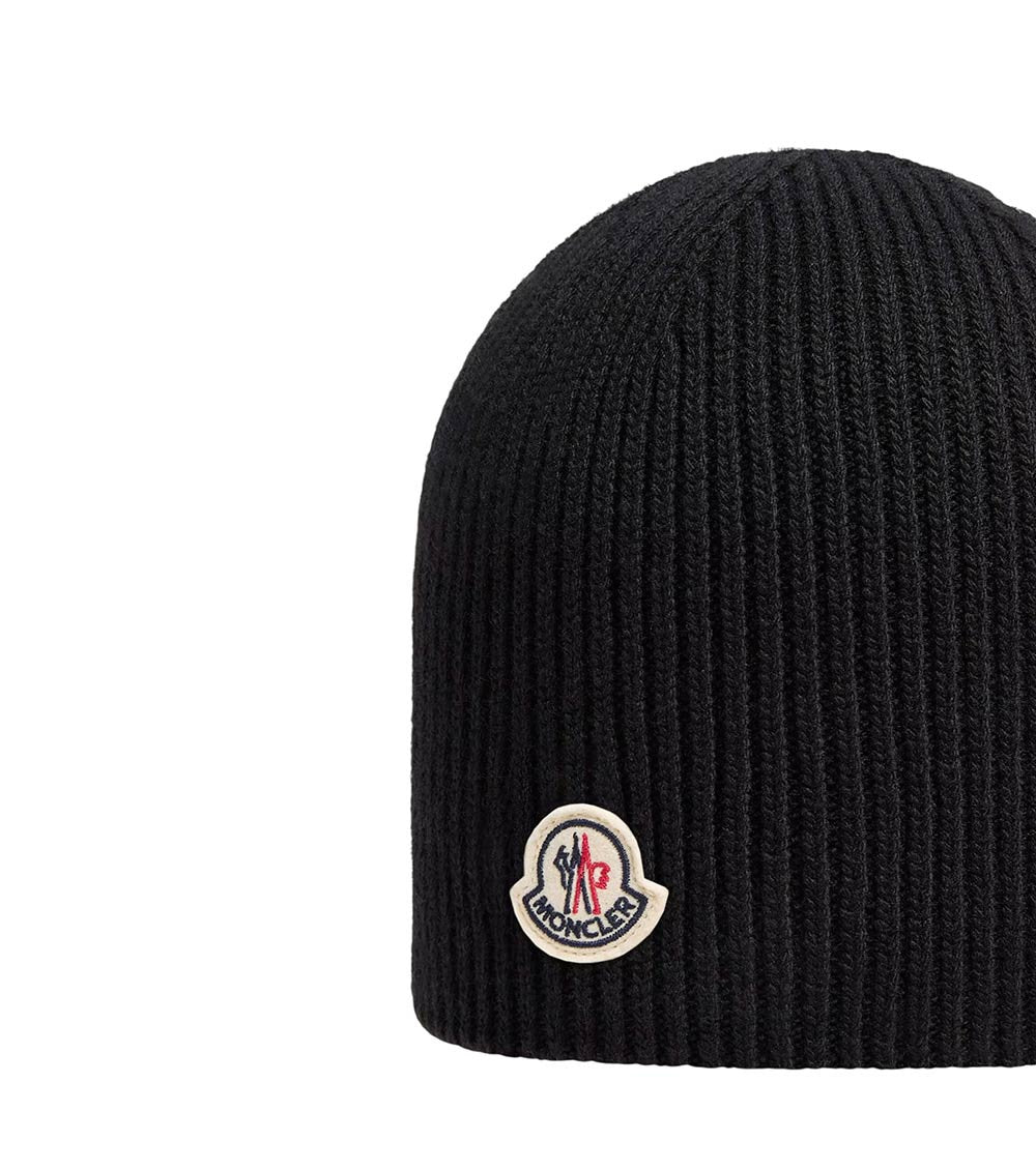 Black Logo Beanie Cap 3