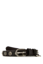 Dark Brown Classic Studded Belt 1