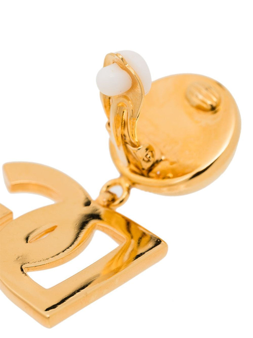 Golden Logo Earrings 2
