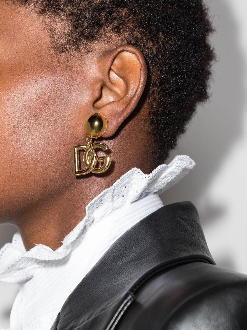 Golden Logo Earrings 5