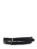 Black Woven Buckle Belt 1