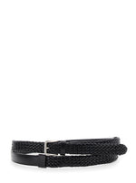 Black Woven Buckle Belt 1
