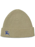 Beige Wool and Wool blend beanie 1
