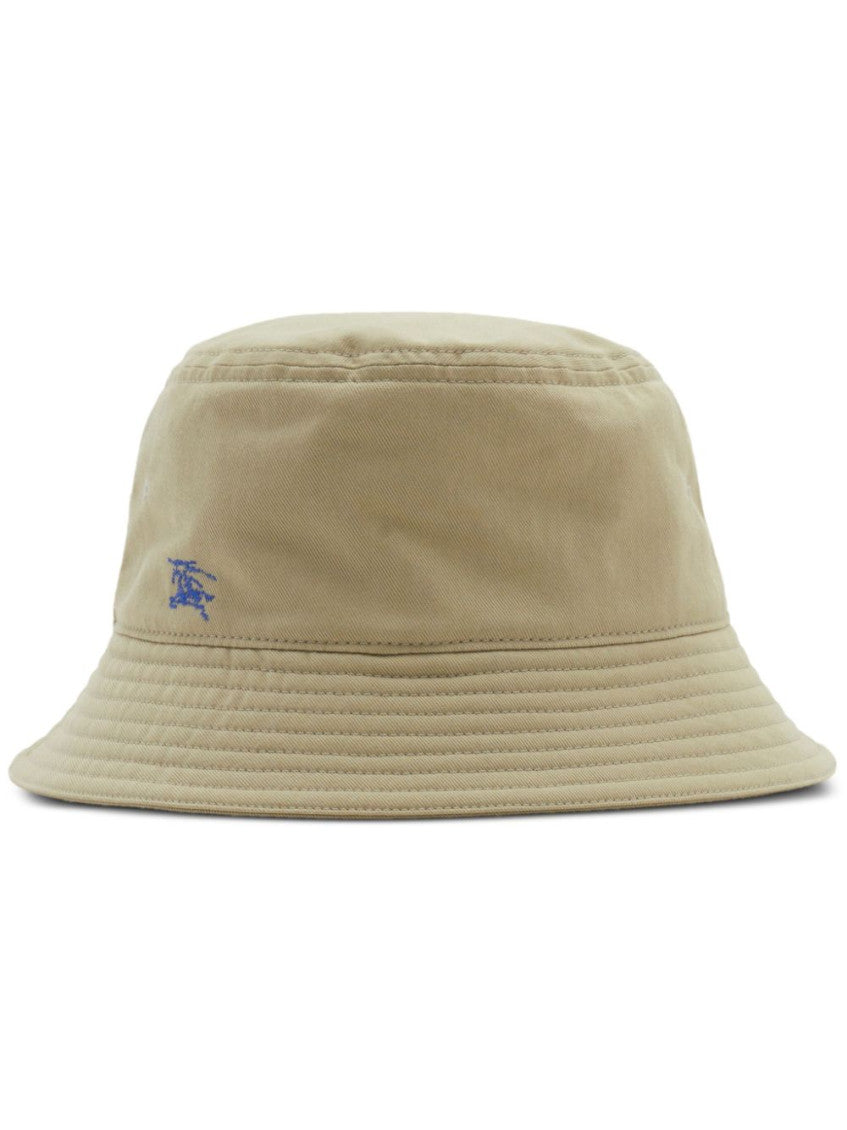 Beige Cotton Bucket Hat 1