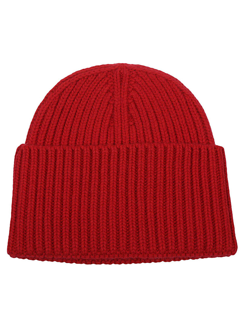 Red Logo wool beanie 2