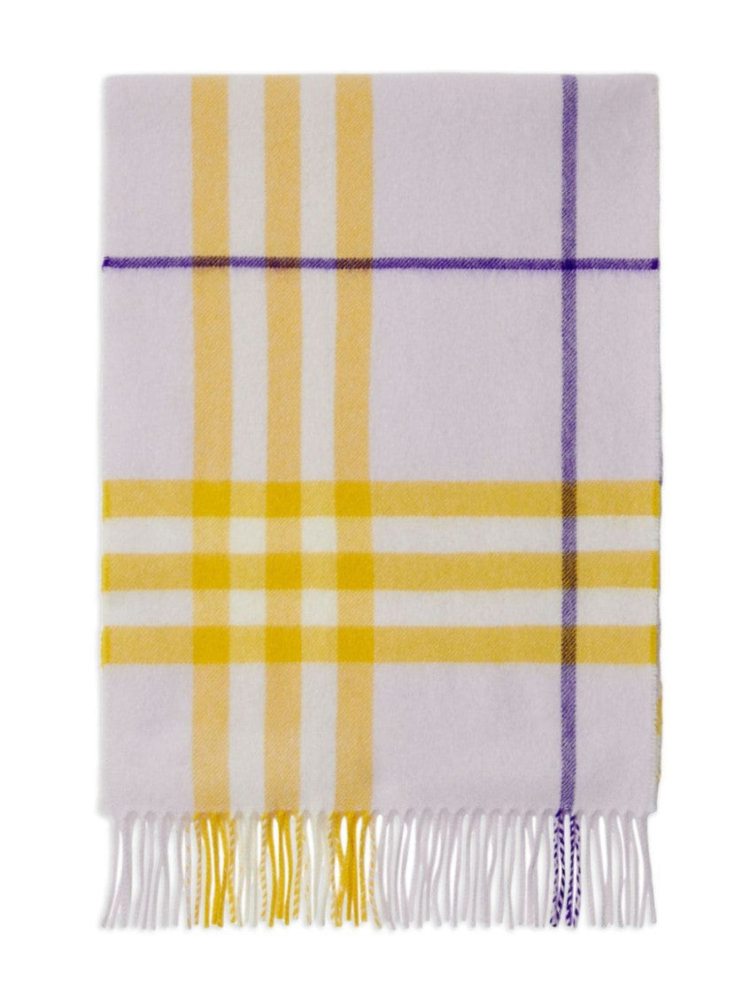 Light Purple Giant Check Scarf 2