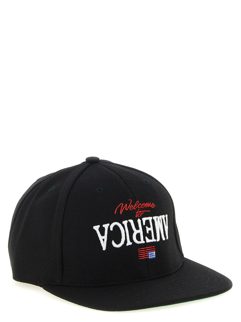 Black Embroidered Baseball Hat 2
