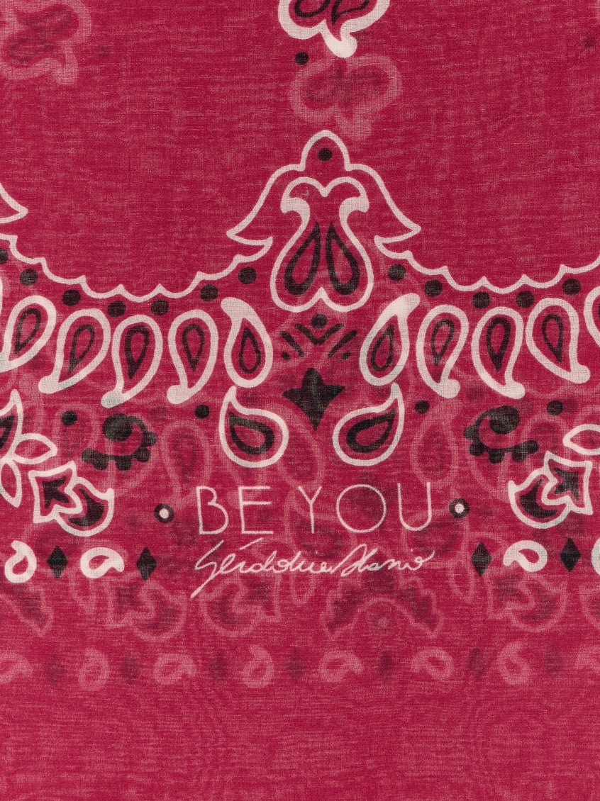 Fuchsia Bandana Printed Scarf 3