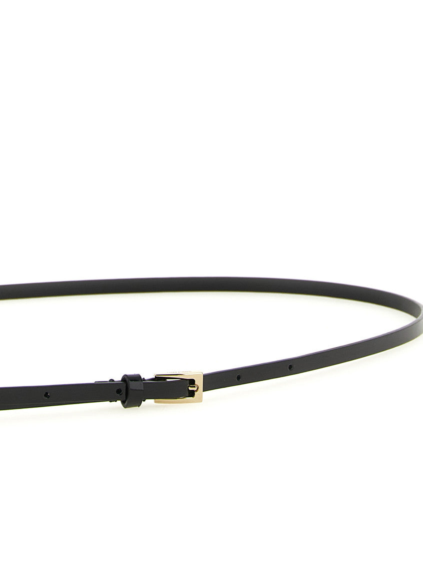 Black Patent Solid Formal Belt 3