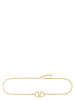 Gold VLogo Signature Embellished Adjustable Belt 1