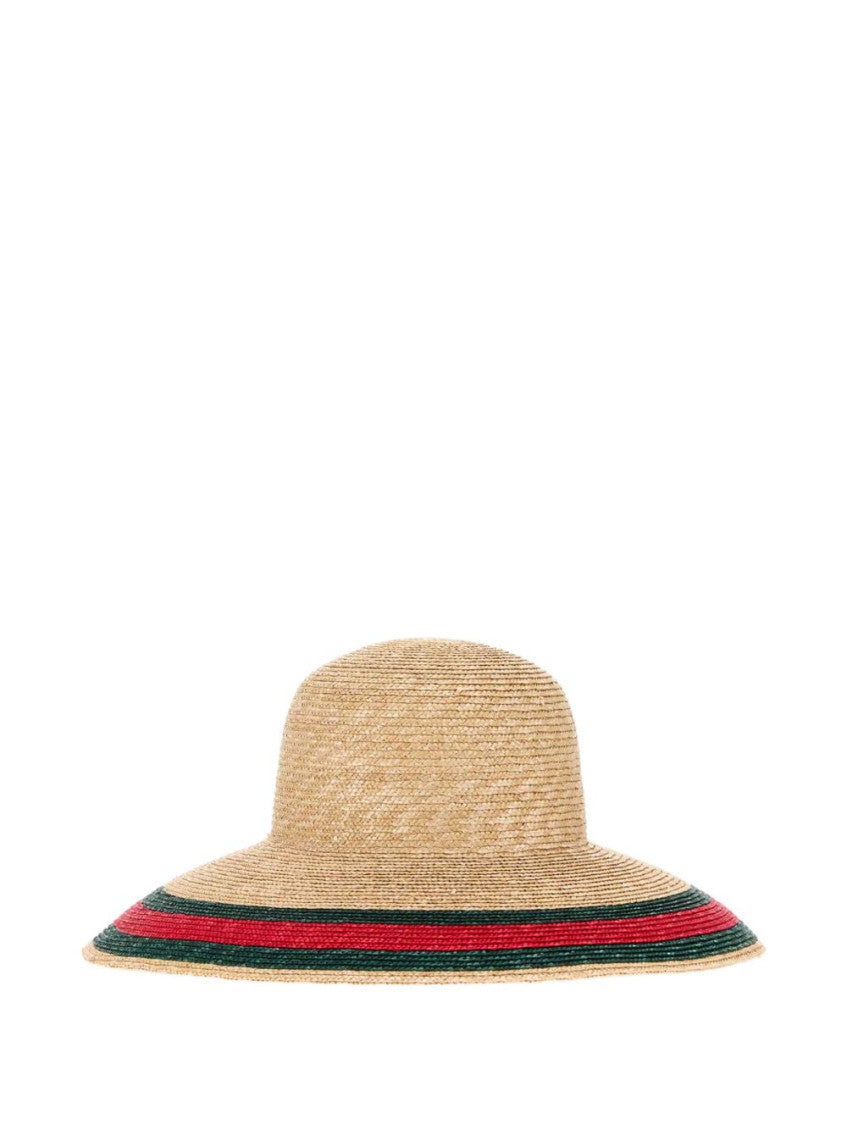 Beige Woven Bucket Hat 1