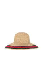 Beige Woven Bucket Hat 1