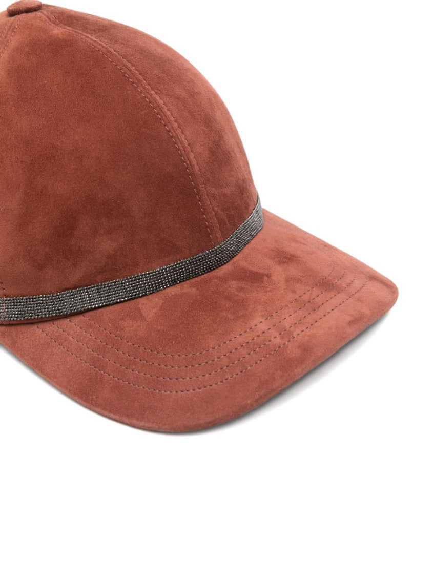 Red Embellished Baseball Hat 3