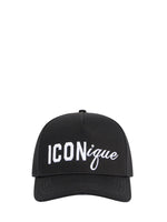 Black Iconique Logo Baseball Hat 1