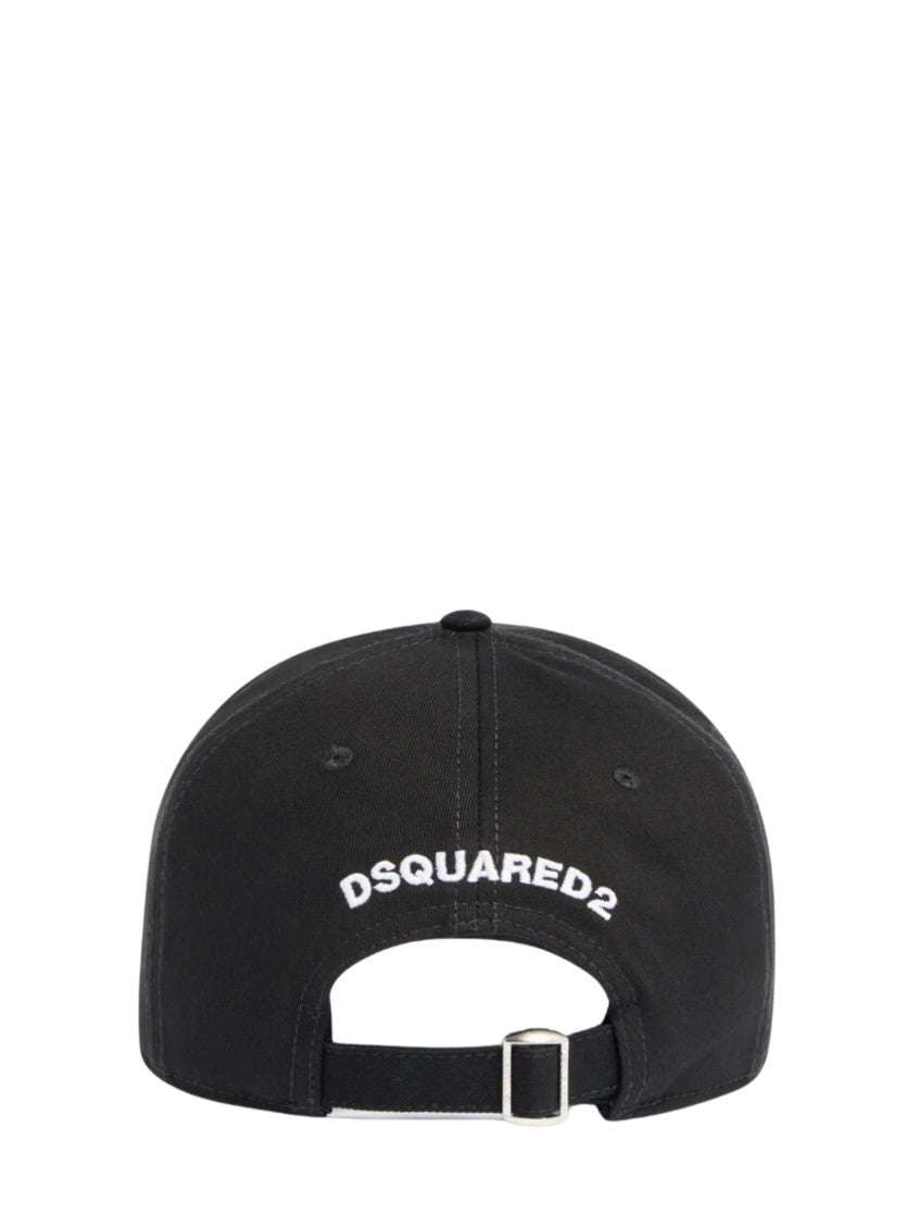 Black Iconique Logo Baseball Hat 2