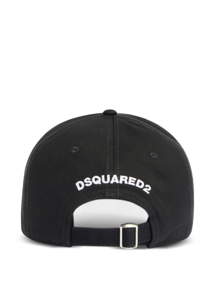 Black Iconique Logo Baseball Hat 5