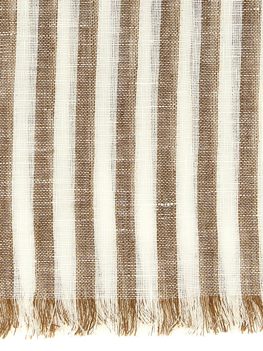 Brown Sparkling Stripes Scarf 2