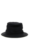 Black Drape Solid Bucket Hat 1