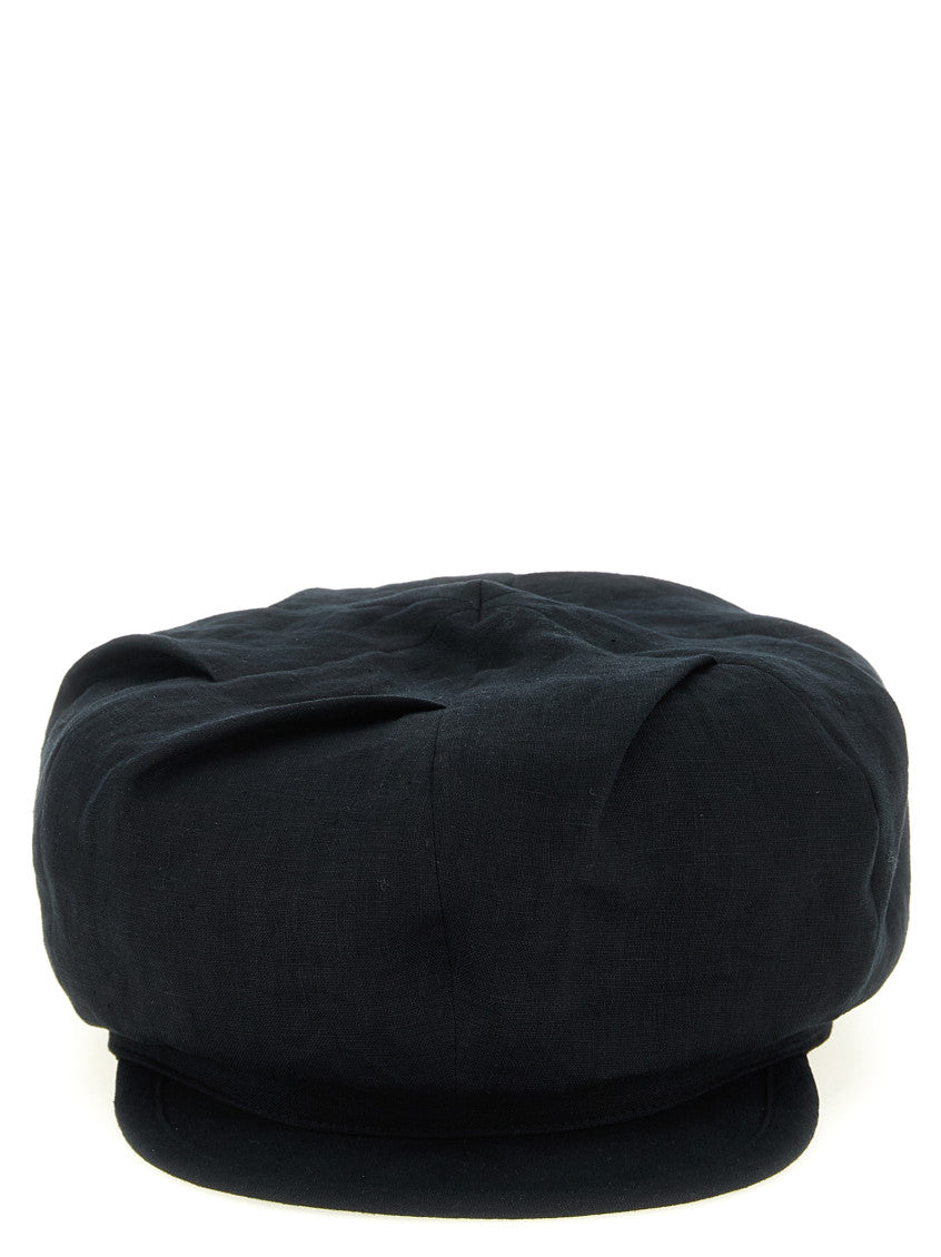 Black Tuck Solid Flat Hat 1