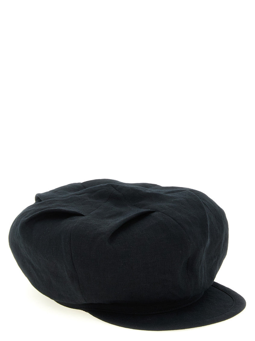 Black Tuck Solid Flat Hat 2