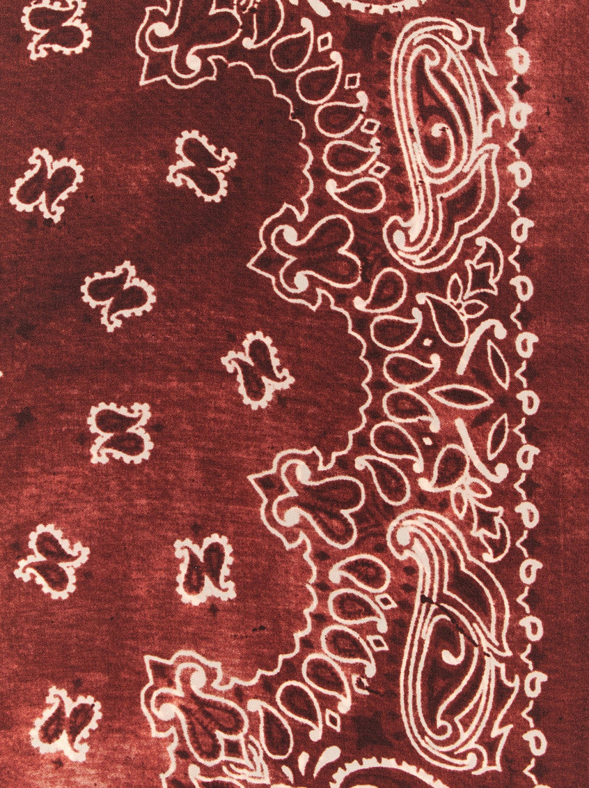 Maroon Paisley Printed Scarf 3