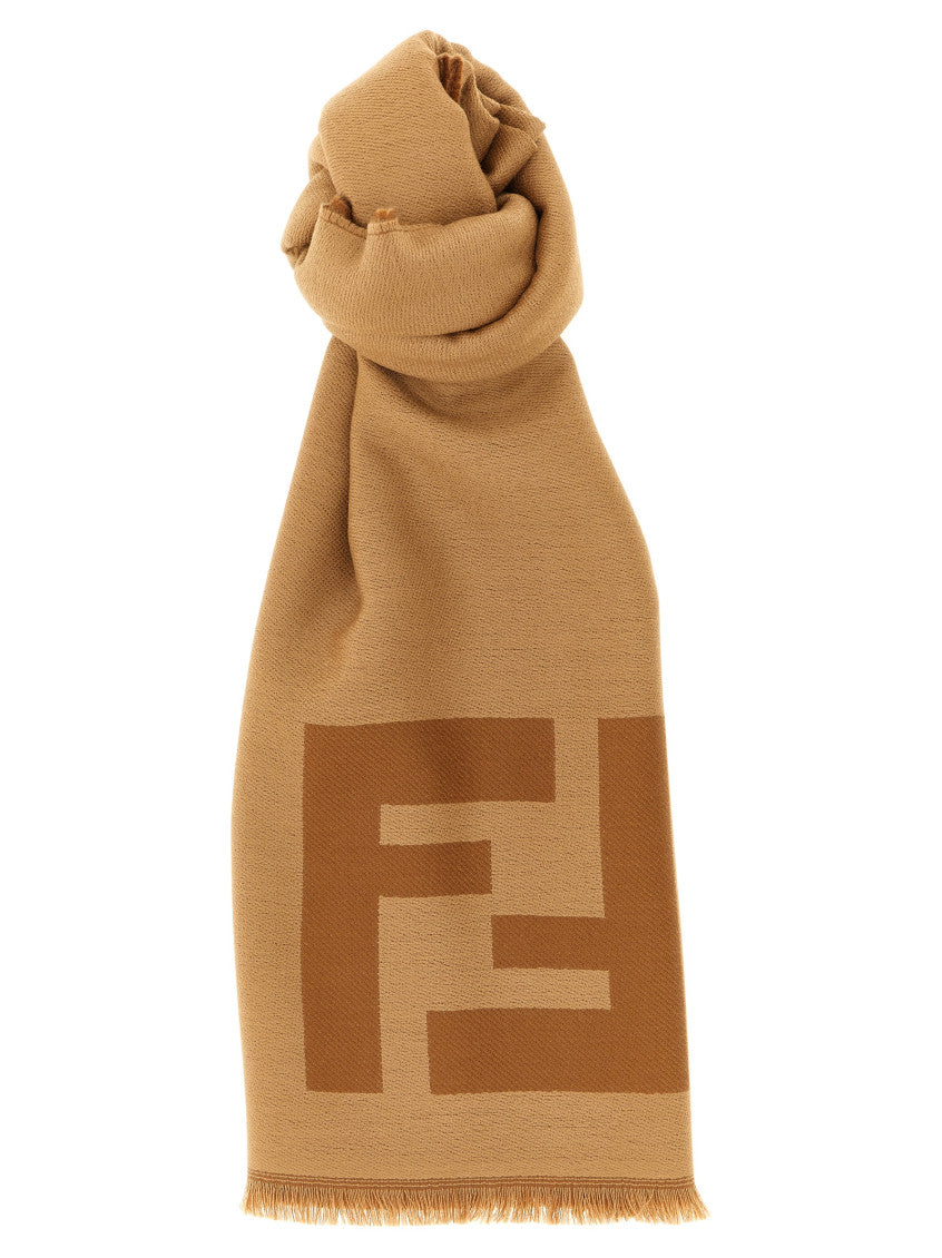Brown Logo Scarf 1
